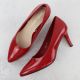 6. Women's patent leather pumps, red, Sergio Leone 1336