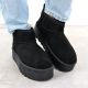 7. Women's black suede snow boots Potocki 16322