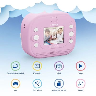 8. LAMAX InstaKid2 Play Children's Camera, Pink