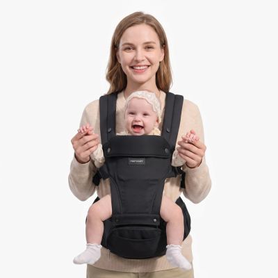 Momcozy Hip Seat Baby Carrier Black Medium | Hip Seat | Ergonomic, Black, Size M