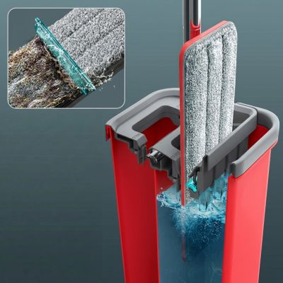 27. GREENBLUE FLAT MOP WITH BUCKET AND MAXICLEAN WRINGER + TWO MICROFIBER HQ CARTRIDGES, CAPACITY 8L GB870