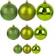 2. DECORATIVE PLASTIC BAUBLE SAFE 46 PCS GREEN MICA