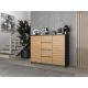 4. Chest of drawers 2D4S 120x40xH97 anthracite/artisan