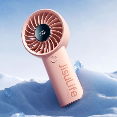 4. Jisulife Handheld Fan Life4 3600mAh Portable USB Fan - Pink