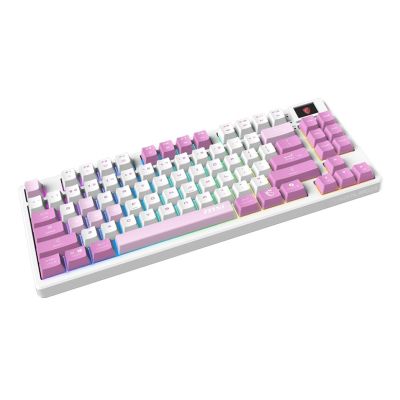 2. MSI FORGE GK600 TKL WIRELESS VIOLET Gaming Keyboard USB + Bluetooth QWERTY Spanish Pink, Purple, White