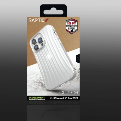5. Raptic X-Doria Clutch Case iPhone 14 Pro back cover transparent