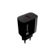 NATEC RIBERA 1X USB-A 18W BLACK WALL CHARGER