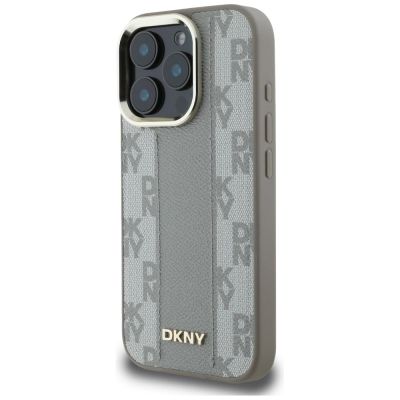 2. DKNY Checkered Pattern Magsafe iPhone 16 Pro Case - Beige