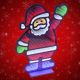 10. MIRROR DECORATION WITH LED DIODES INFINITY MIRROR EFFECT SANTA CLAUS