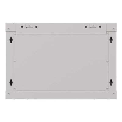 12. Lanberg 19" 6U 540x350 gray glass door wall-mounted rack cabinet (Flat Pack)