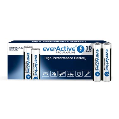 2. everActive LR0310PAK alkaline battery pack (x 10)