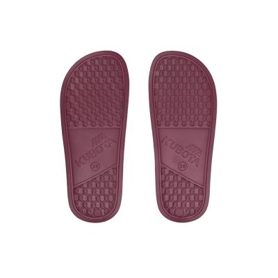 9. Kubota basic pool flip-flops burgundy KKBB14