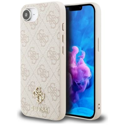 Guess 4G Small 4G and Classic MagSafe case for iPhone 16e - pink