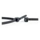 2. WKK 110349071 cable tie Releasable cable tie Plastic, Polyamide Black 100 pcs.