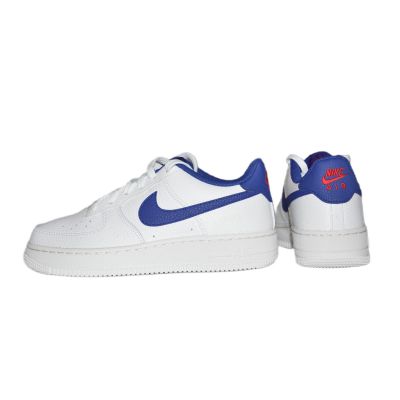 9. Nike Air Force 1 White/Deep royal blue women's shoes - CT3839-101