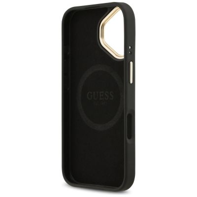 7. Guess 4G Logo Plate MagSafe case for iPhone 17 - black