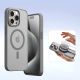 7. Dux Ducis Lawa Leather Case for iPhone 15 Pro Max - Gray