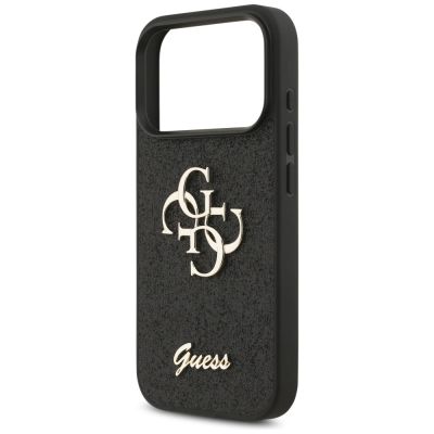 6. Guess Fixed Glitter Big 4G case for iPhone 17 Pro - black