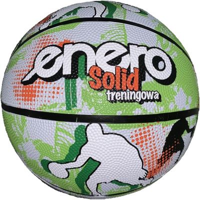 10. ENERO SOLID BASKETBALL SIZE 7 GREEN AND WHITE