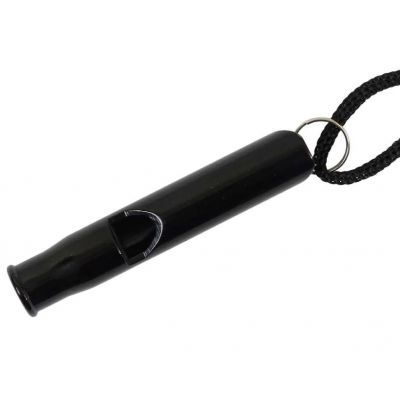 2. Survival Whistle - Aluminum - Black
