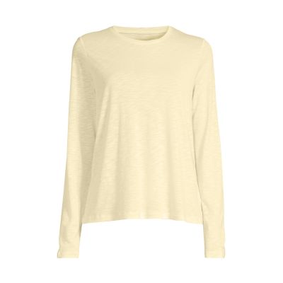 Casall Soft Texture Long Sleeve Women's Training T-Shirt Yellow