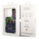 8. Guess GUHCP14LLFLSB iPhone 14 Pro 6.1 "blue / blue hardcase Flower Liquid Glitter