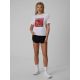 4. Women's regular printed T-shirt 4F 4FRSS26TTSHF4514-10S