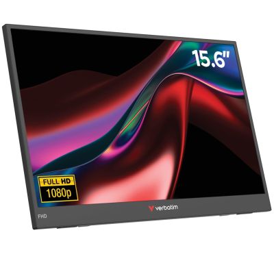 7. Verbatim Portable 15.6" FHD Monitor LIGHT Portable Monitor Black 39.6 cm (15.6") LCD 1920 x 1080 px