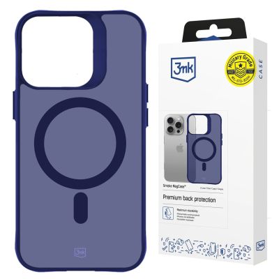16. 3mk Smoke MagCase for iPhone 16 Pro - Blue-Translucent