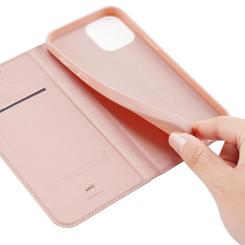 8. Dux Ducis Skin Pro Bookcase type case for iPhone 13 Pro pink