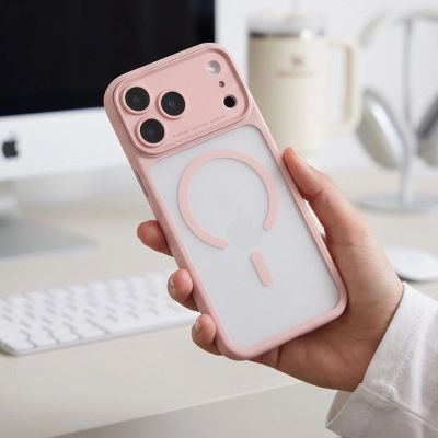9. Tech-Protect MagPeak MagSafe CC Case for iPhone 18 Pro / 17 Pro – Matte Pink