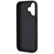 7. Guess Grained Big 4G Logo Small Classic Logo case for iPhone 16 - black