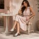 6. Comfortable women's beige wedge sandals Rieker 62962-60