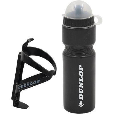 8. DUNLOP 750ML BICYCLE BOTTLE WITH CAGE BLACK