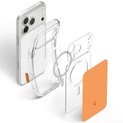 4. Spigen Ultra Hybrid MagSafe Case for iPhone 18 Pro / 17 Pro - Orange