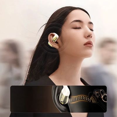4. Dudao U4Pro Bluetooth universal over-ear headset for both ears - beige and gold