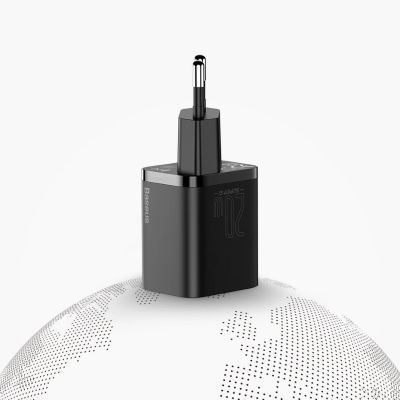 15. Baseus Super Si 1C fast charger USB Type C 20W Power Delivery + USB Type C - Lightning cable 1m black (TZCCSUP-B01)