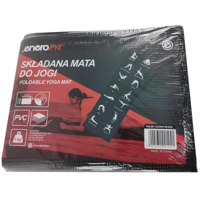 8. FOLDABLE YOGA MAT 1700x600x5MM BLACK ENERO FIT