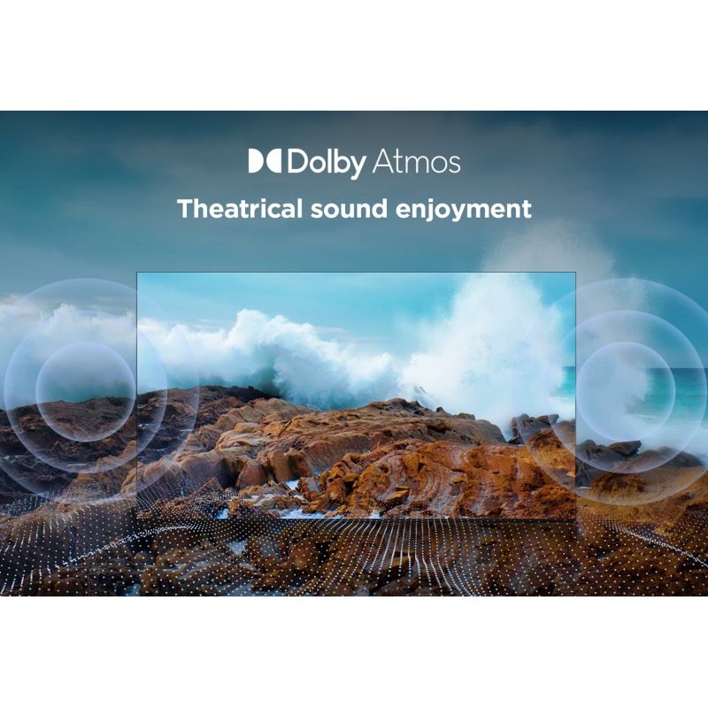17. TCL 55V6C DLED 55'' 4K Ultra HD Google TV Dolby Atmos DVB-T2 Metallic TV