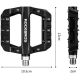 Rockbros black platform bicycle pedals