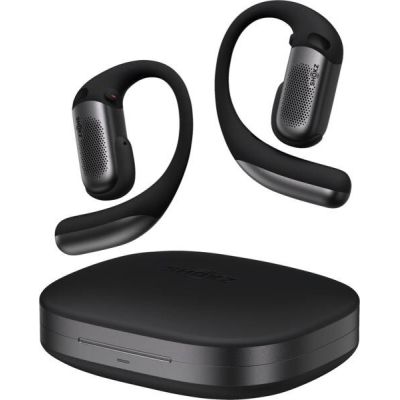 SHOKZ OpenFit Pro True Wireless Stereo (TWS) Headset, On-Ear, Open-Ear, Calls/Music/Sports/Everyday Use, Bluetooth, Black