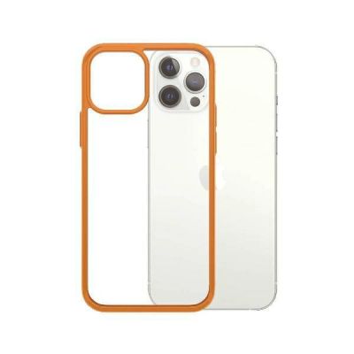 2. PanzerGlass ClearCase case for iPhone 12 / 12 Pro - transparent orange