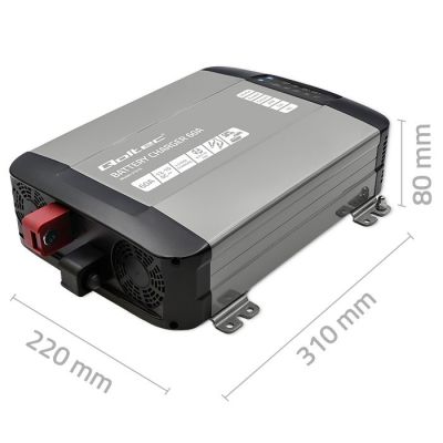 6. Qoltec Smart Monolith Charger for LiFePO4 AGM GEL SLA Batteries 60A 12V Fast Charging