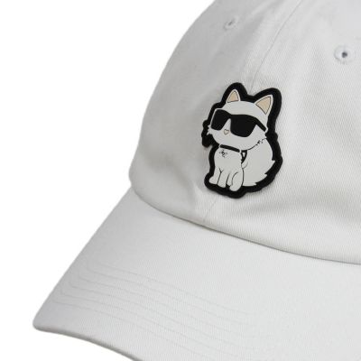 6. Karl Lagerfeld Paris Choupette Strapback Cap White – L5WH7944 wht