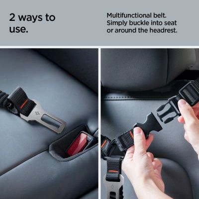 11. Spigen PS100 Universal Pet Seat Belt - Black
