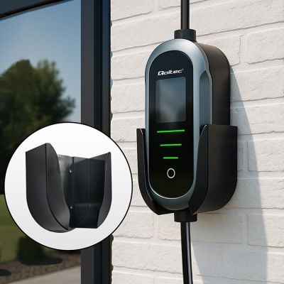11. Qoltec Portable EV and Hybrid Vehicle Charger with 2-in-1 Adjustable Charging Type 2 | 11 kW | 400 V | CEE 16 A | Wi-Fi | TUYA | SMART LIFE | LCD | Portable | Wallbox | 5 m