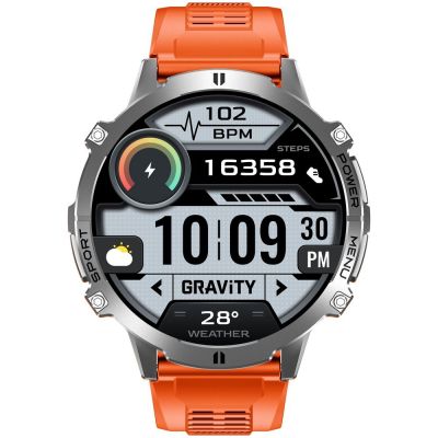 5. Smartwatch Gravity Graphite Strap + Bracelet GT42-4