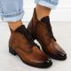 7. Women’s Camel Winter Ankle Boots Jezzi ASA198-15