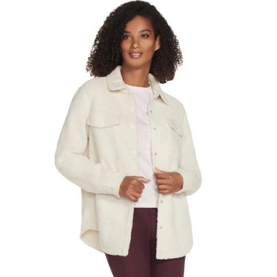 Skechers Sherpa Jacket JA182-CRW Beige L