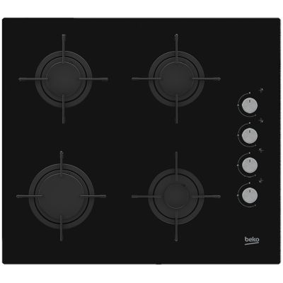 Beko HILG64120S gas hob (4 cooking zones; black)